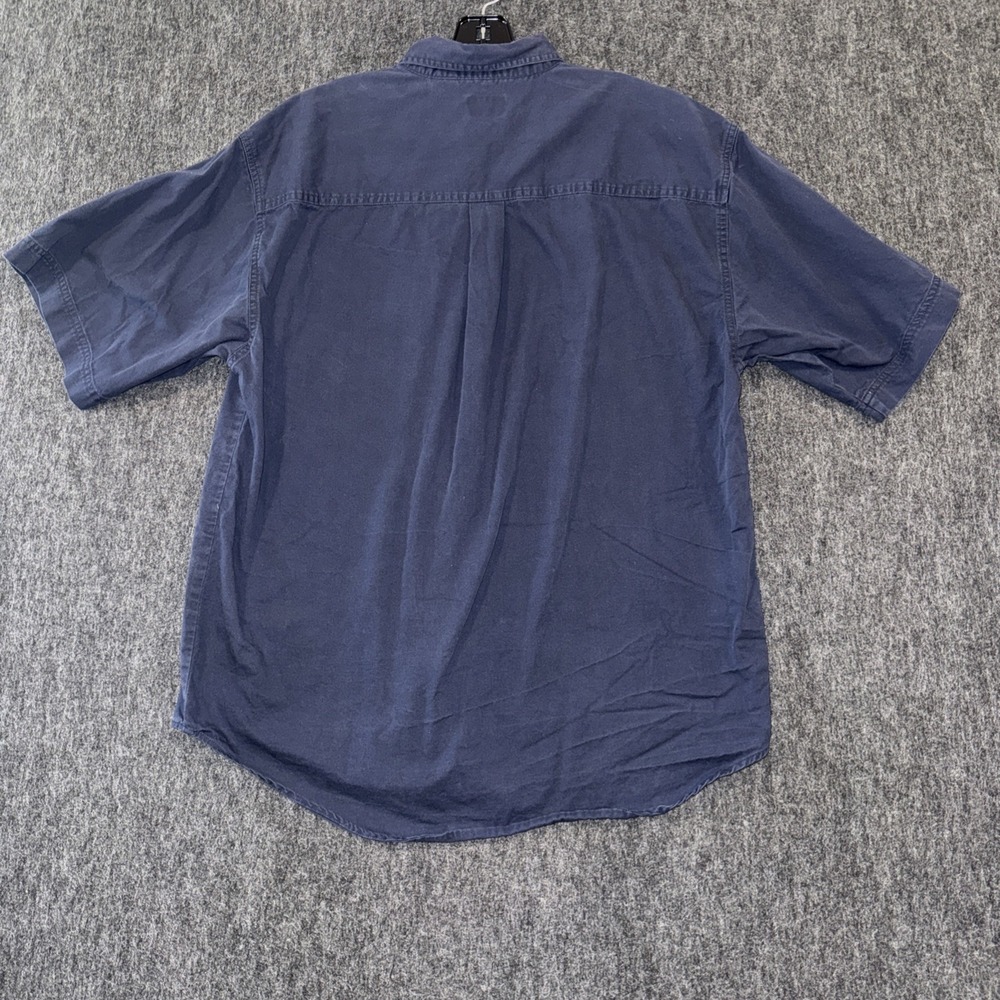 Bugle Boy Company Men's XL Blue Short Sleeve Button Down‎ Shirt Menswear Cotton - Picture 2 of 9